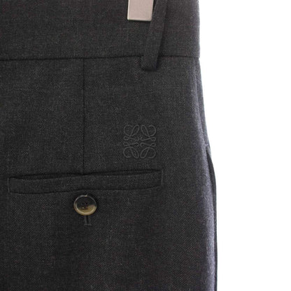 Loewe Wrap Pants Wide Anagram Embroidery 34 Gray — view 4