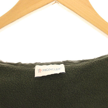 Moncler Maglia Cardigan Down Jacket Contrast Sleeves Zip Up S Khaki YM — view 4
