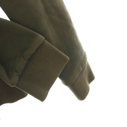 Moncler Maglia Cardigan Down Jacket Contrast Sleeves Zip Up S Khaki YM — view 6