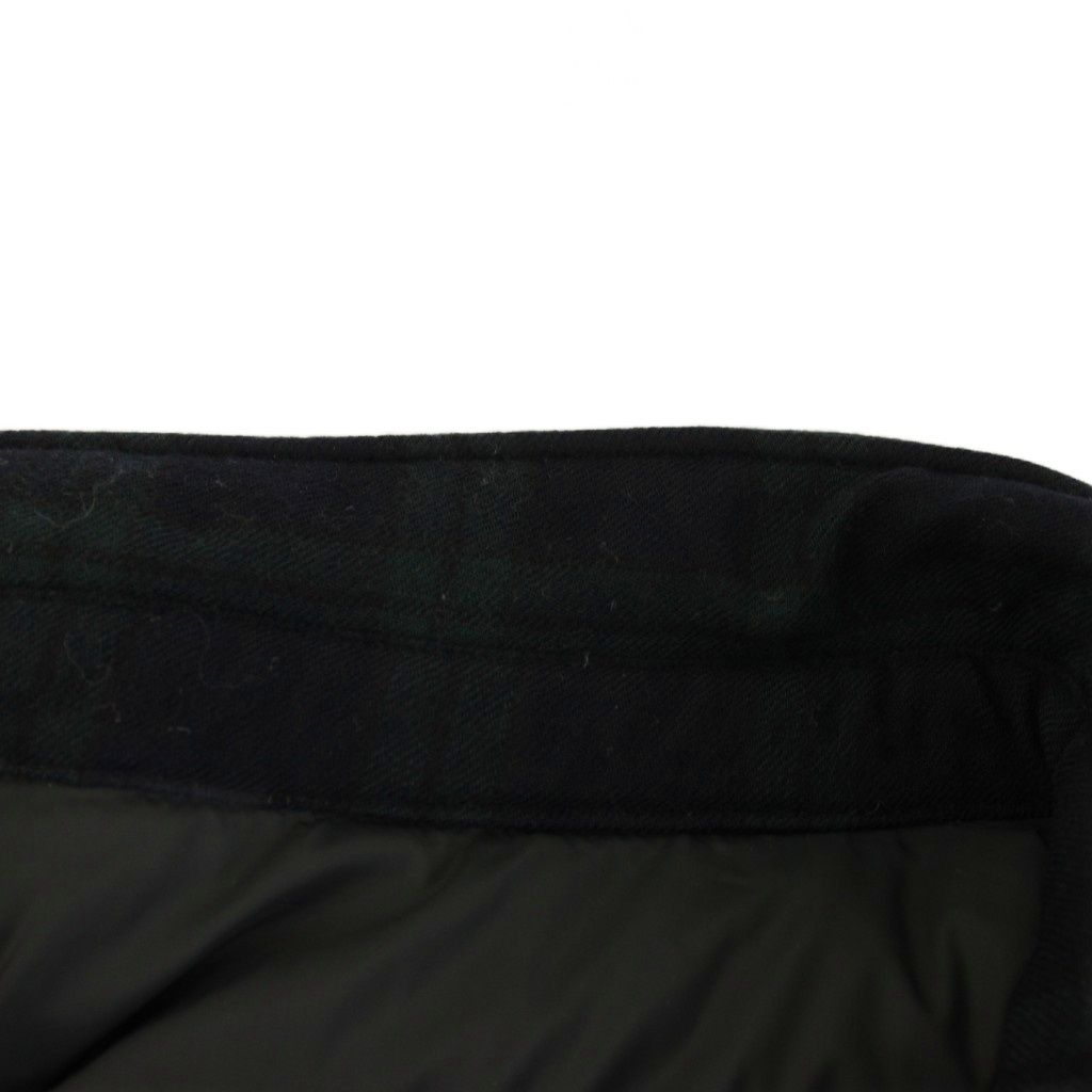 Moncler Nambour Down Jacket Check Quilted 1 Navy Green YM — view 5