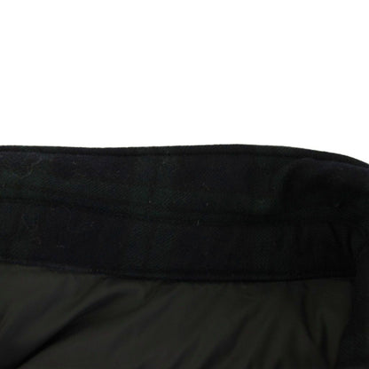 Moncler Nambour Down Jacket Check Quilted 1 Navy Green YM — view 5