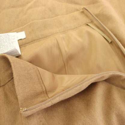 Max Mara Skirt Camel Pleated Calf Length Long Beige TK — view 4