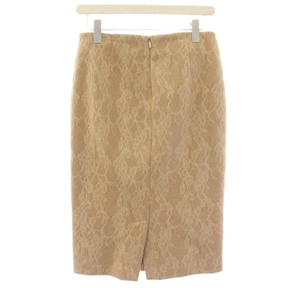 Max Mara Tight Skirt Lace Knee Length 40 Beige TK — view 2