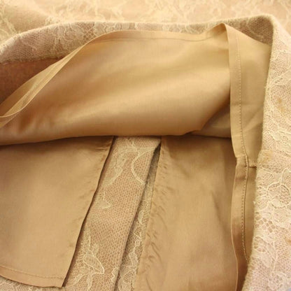 Max Mara Tight Skirt Lace Knee Length 40 Beige TK — view 4
