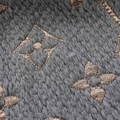 Louis Vuitton Echarpe Logo Mania Shine Scarf Fringe Monogram Silk Blend Gray — view 7