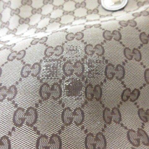 Gucci GG Canvas Tote Shoulder Bag Beige White — view 3