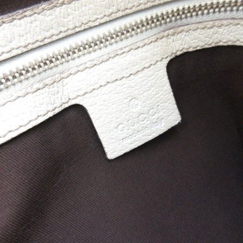 Gucci GG Canvas Tote Shoulder Bag Beige White — view 7