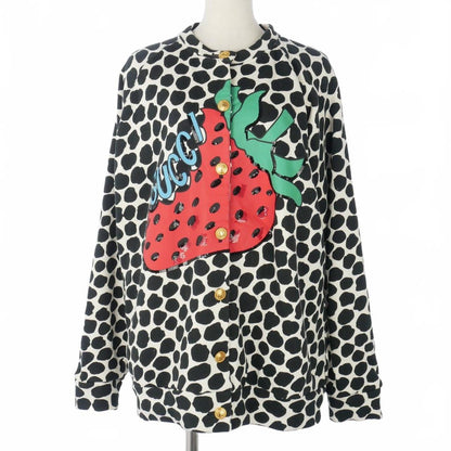 Gucci Strawberry Print Jacket All Over Pattern Sequins S Multicolor