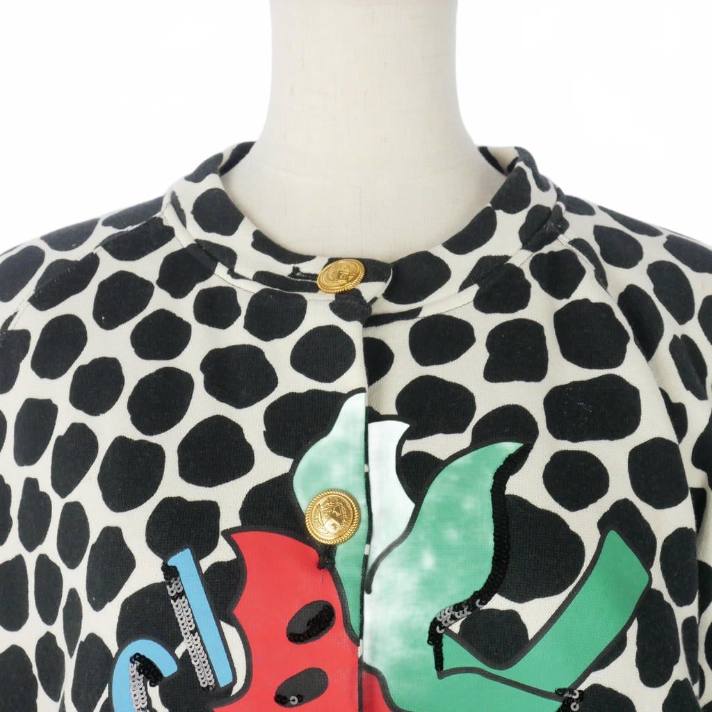 Gucci Strawberry Print Jacket All Over Pattern Sequins S Multicolor — view 2
