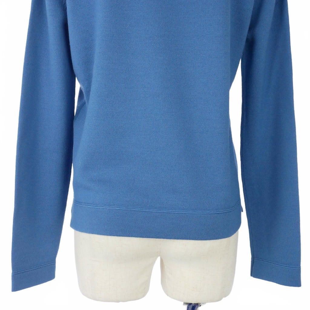 Fendi Monster Star Fur Knit Sweater Crew Neck Wool 40 Blue — view 6