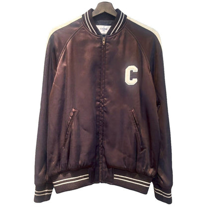 Celine Souvenir Teddy Jacket Satin Brown 34