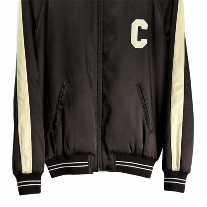 Celine Souvenir Teddy Jacket Satin Brown 34 — view 4