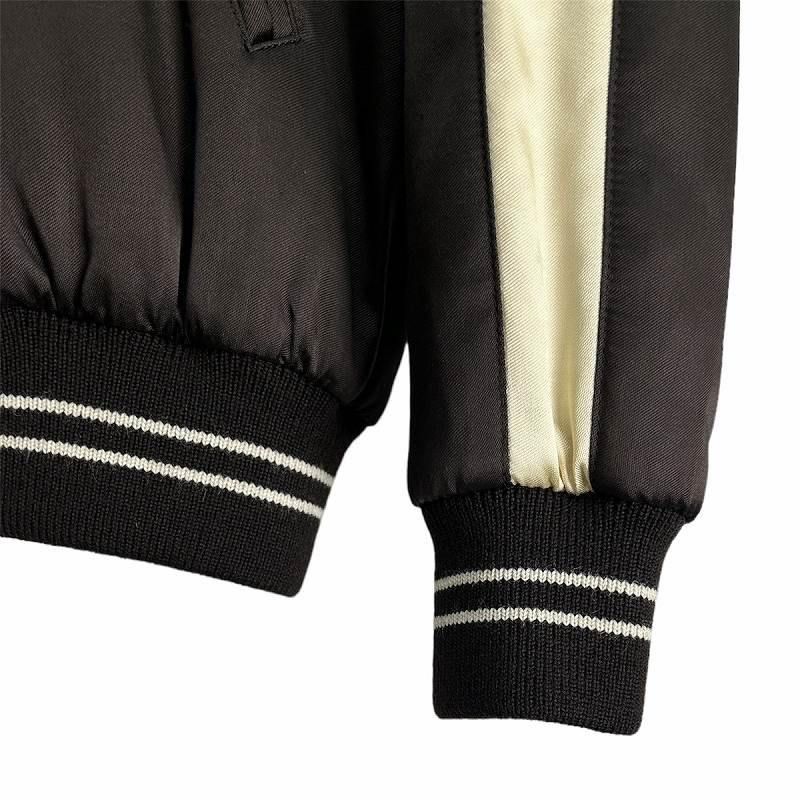 Celine Souvenir Teddy Jacket Satin Brown 34 — view 6