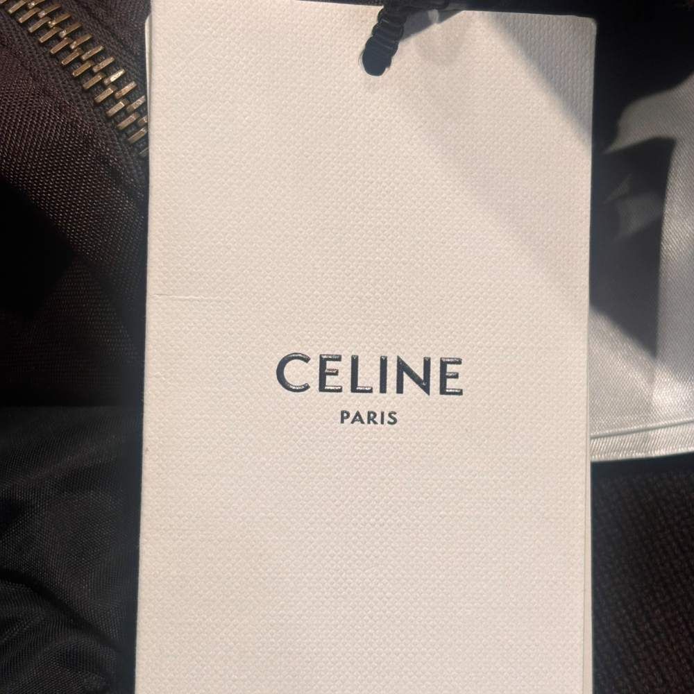 Celine Souvenir Teddy Jacket Satin Brown 34 — view 8