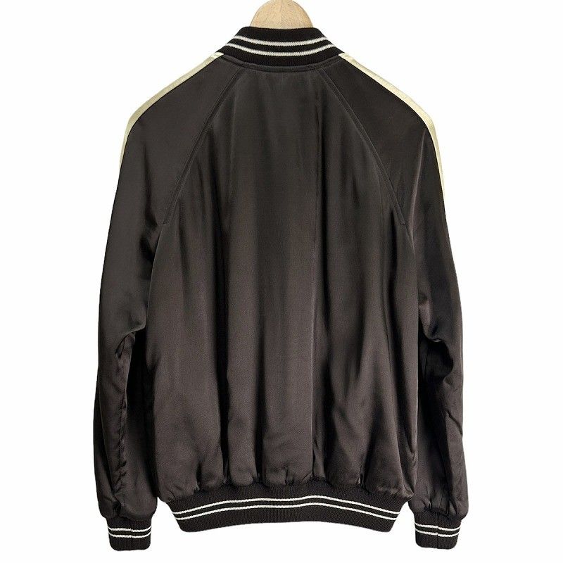 Celine Souvenir Teddy Jacket Satin Brown 34 — view 2