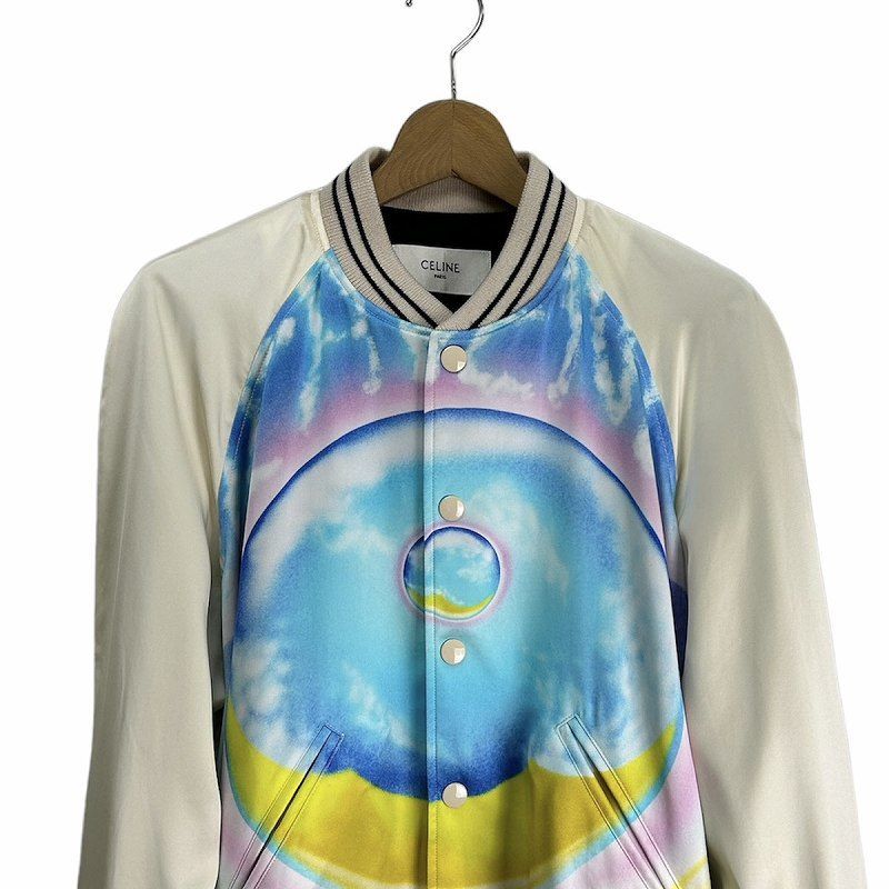 Celine Teddy Souvenir Jacket Satin Heavenly Days 44 — view 3