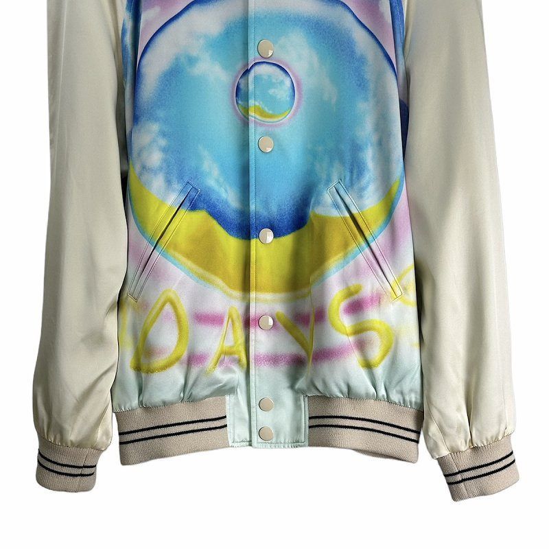 Celine Teddy Souvenir Jacket Satin Heavenly Days 44 — view 4