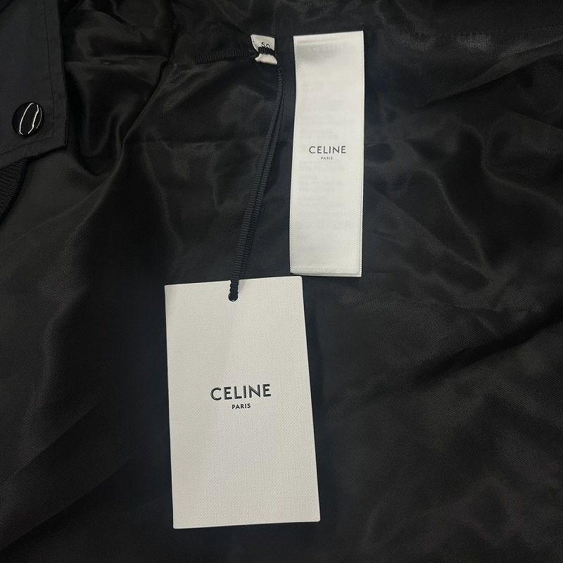 Celine Nylon Teddy Jacket Boy Doll Back Print 50 M Black — view 6