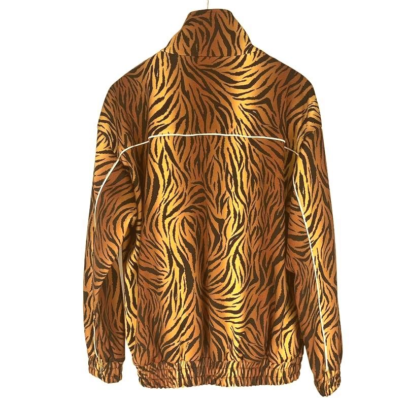 Celine Tiger Zip Up Track Jacket Zip UP Sweatshirt Animal Pattern XS Brown — view 2