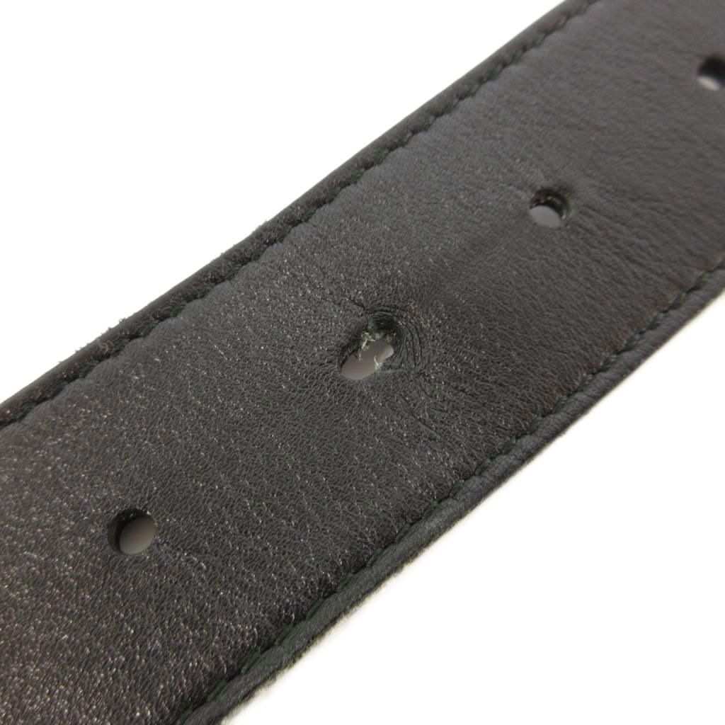 Gucci Interlocking Belt Leather Black SK — view 4