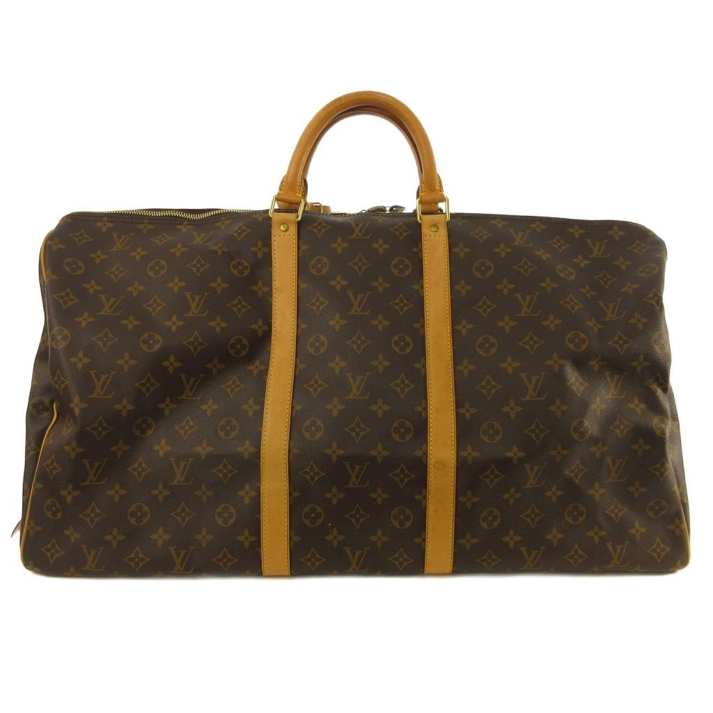 Louis Vuitton Keepall Bandouliere 60 Monogram Boston Bag Shoulder Brown — view 2