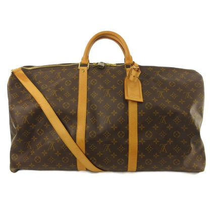 Louis Vuitton Keepall Bandouliere 60 Monogram Boston Bag Shoulder Brown