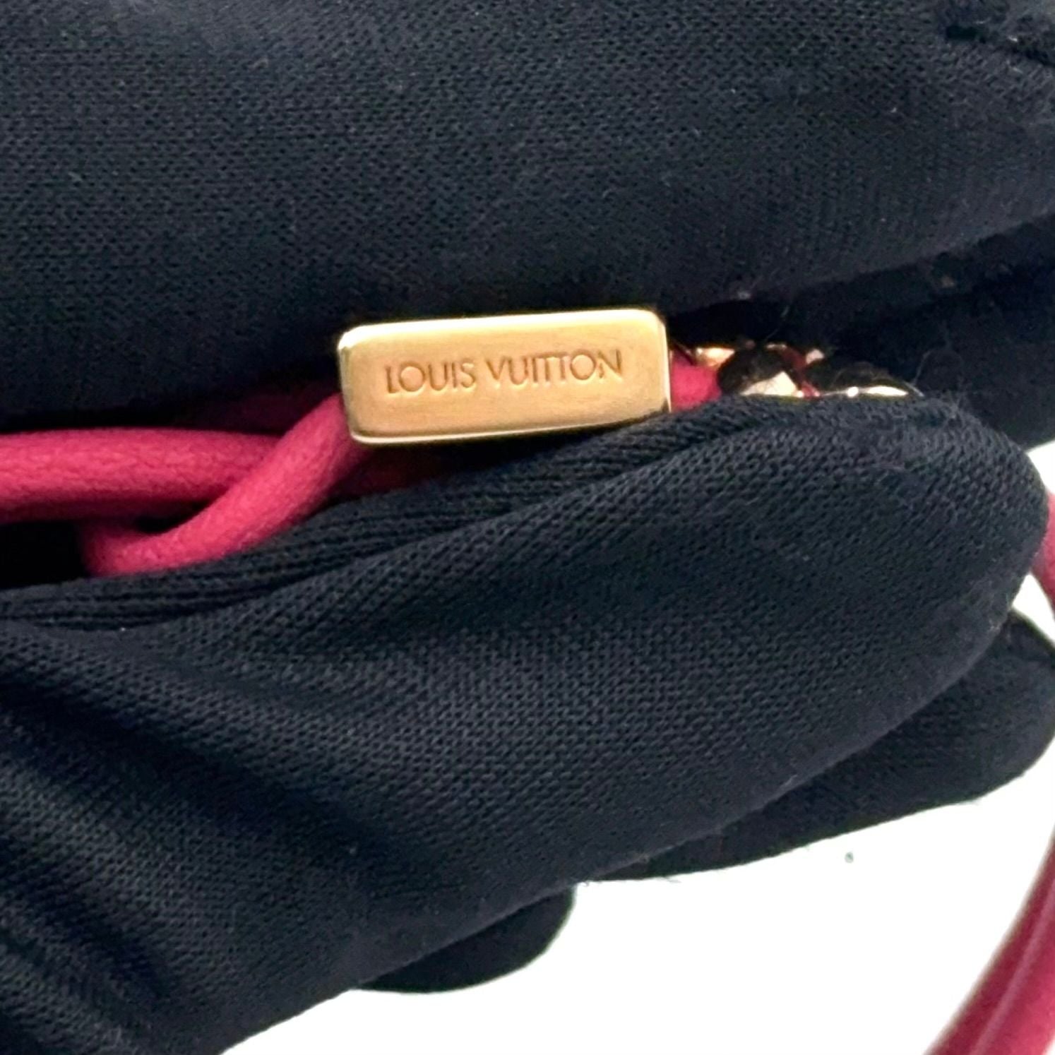 Louis Vuitton LV Blue Leather Metal Pink Bracelet Gold — view 4