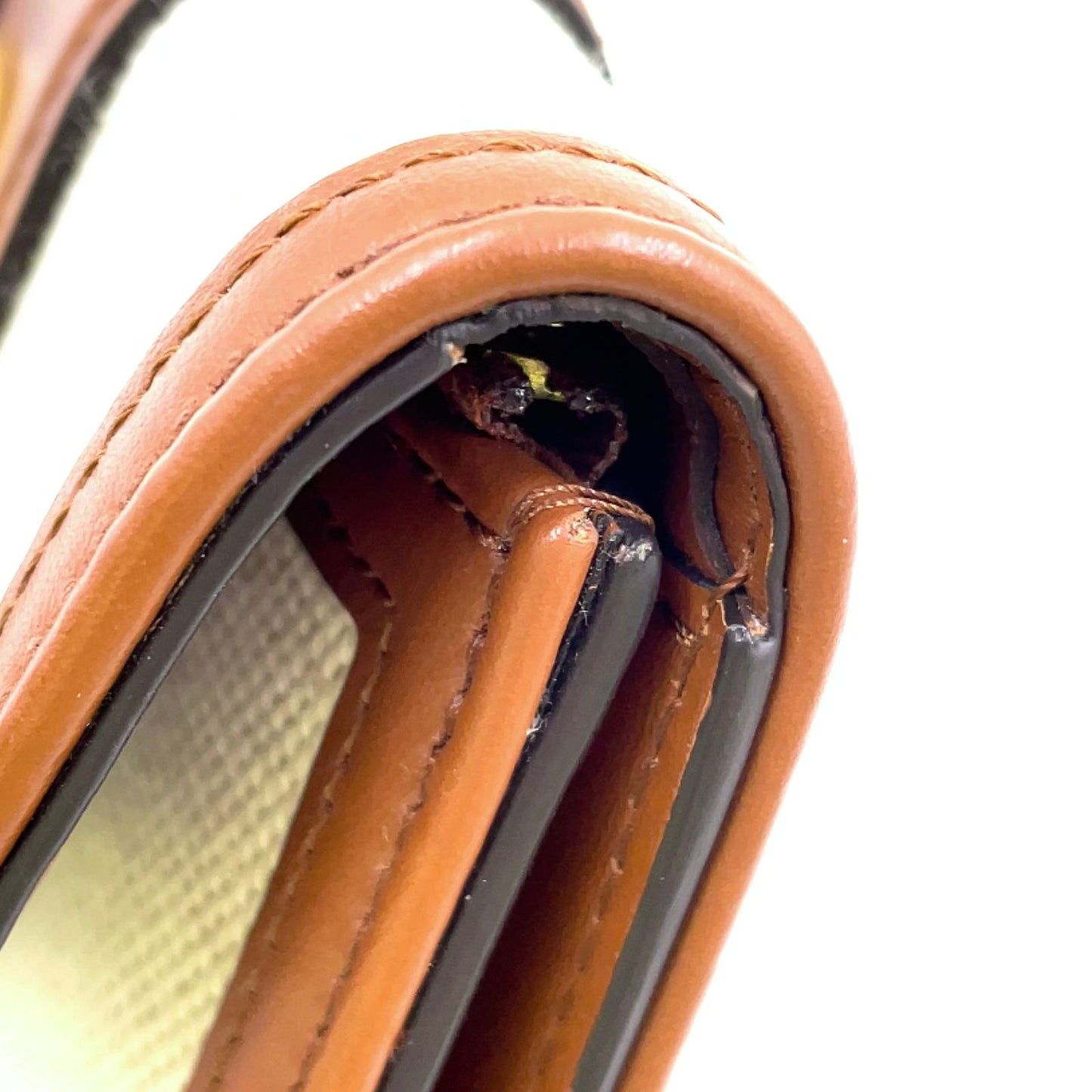 Louis Vuitton Portefeuille LV Pont Neuf Compact Leather Canvas Brown Beige — view 6