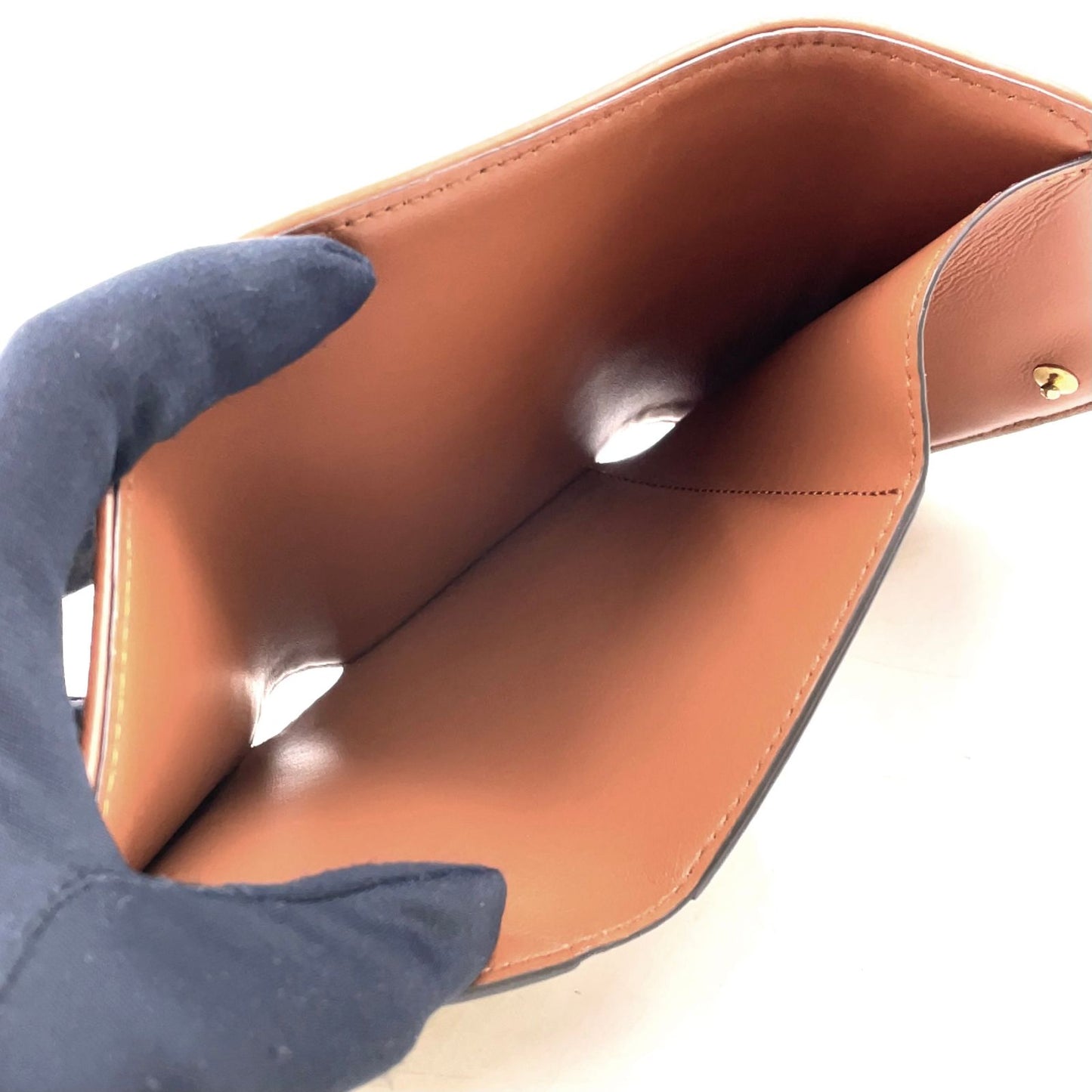Louis Vuitton Portefeuille LV Pont Neuf Compact Leather Canvas Brown Beige — view 5