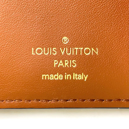 Louis Vuitton Portefeuille LV Pont Neuf Compact Leather Canvas Brown Beige — view 4