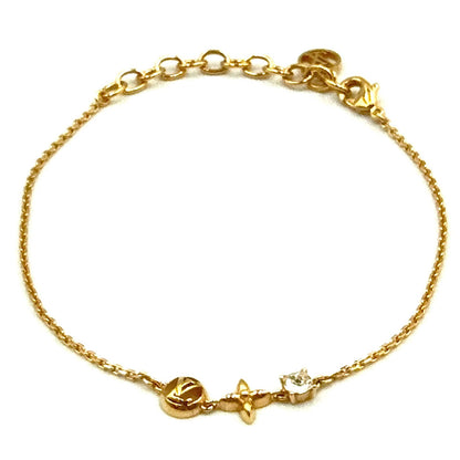 Louis Vuitton Petit Line Stone Clear Gold Bracelet