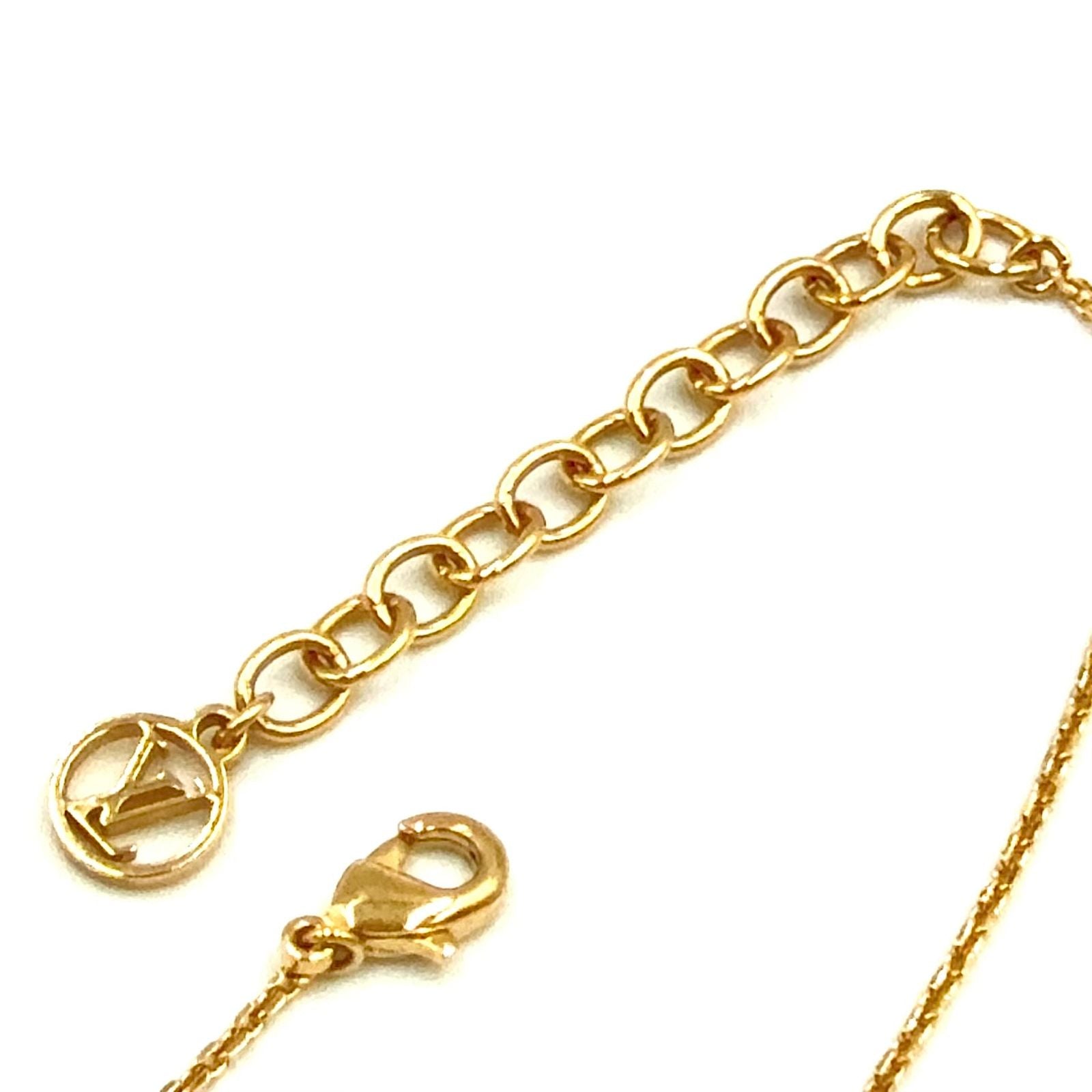 Louis Vuitton Petit Line Stone Clear Gold Bracelet — view 5