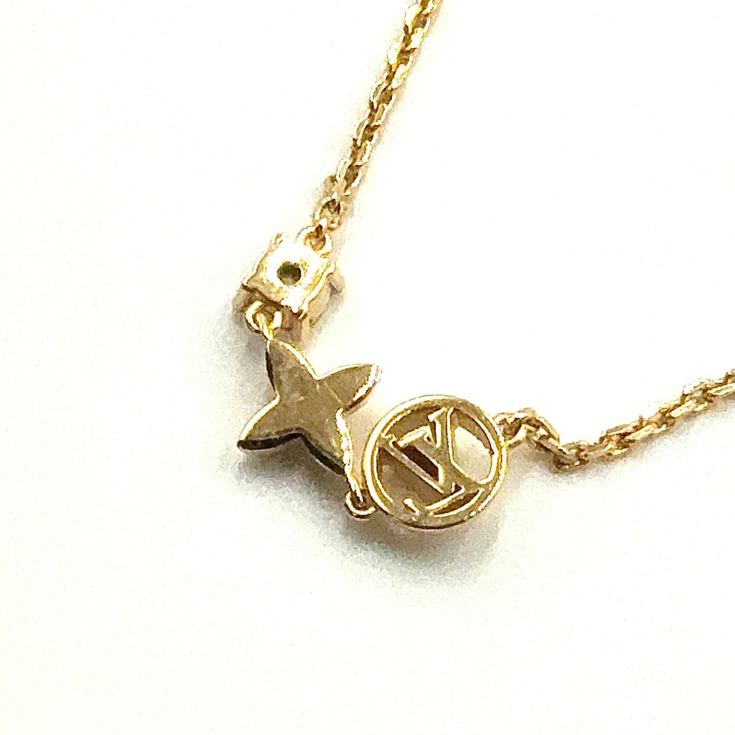 Louis Vuitton Petit Line Stone Clear Gold Bracelet — view 8
