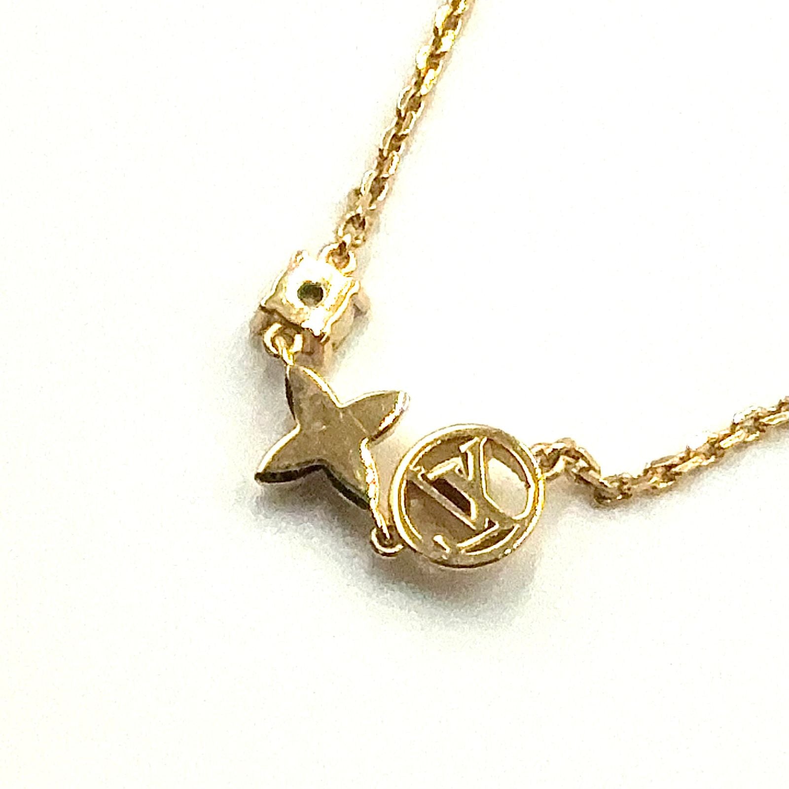 Louis Vuitton Petit Line Stone Clear Gold Bracelet — view 8