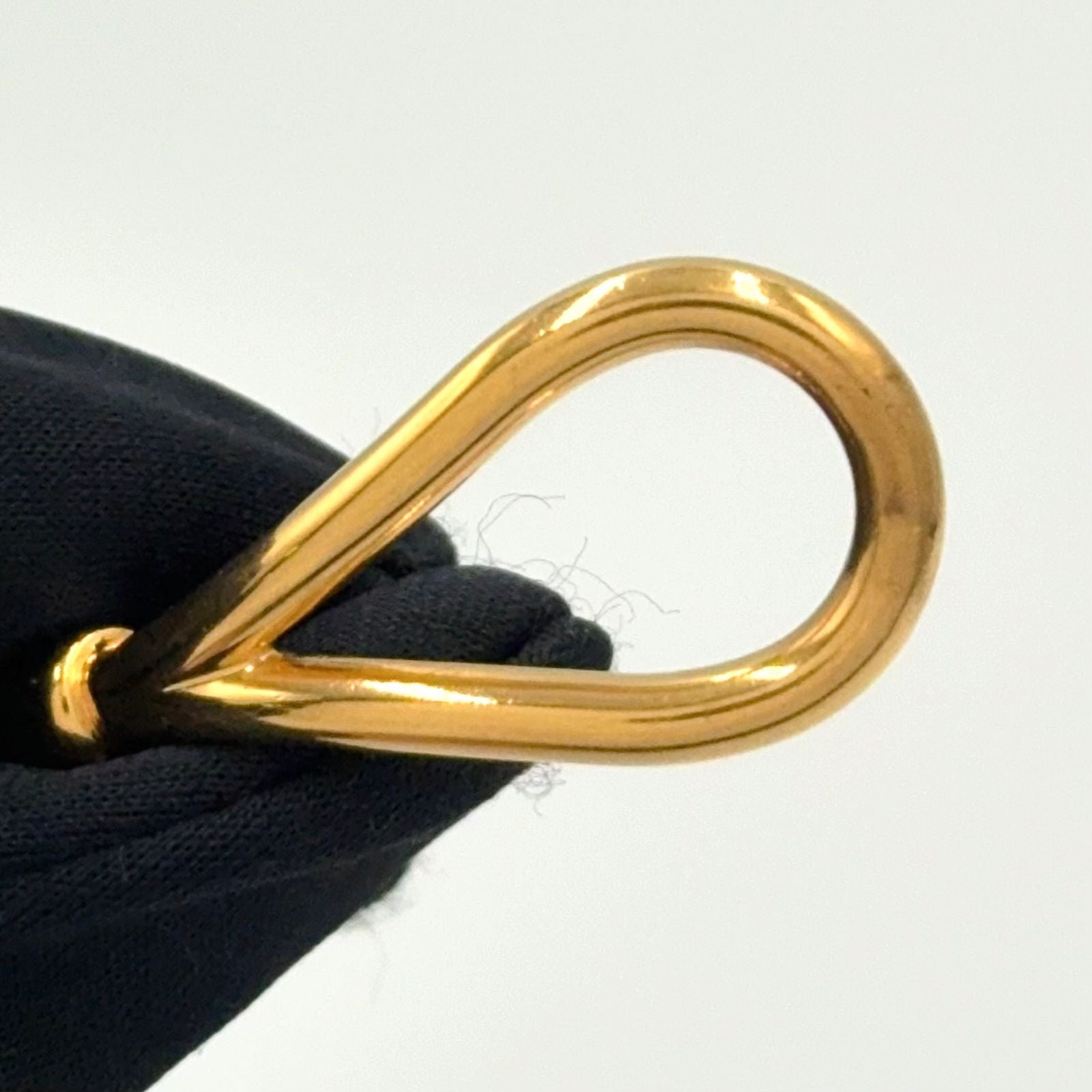 Hermes Jumbo Leather Metal Gold Brown Bracelet — view 7
