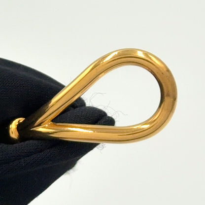 Hermes Jumbo Leather Metal Gold Brown Bracelet — view 7