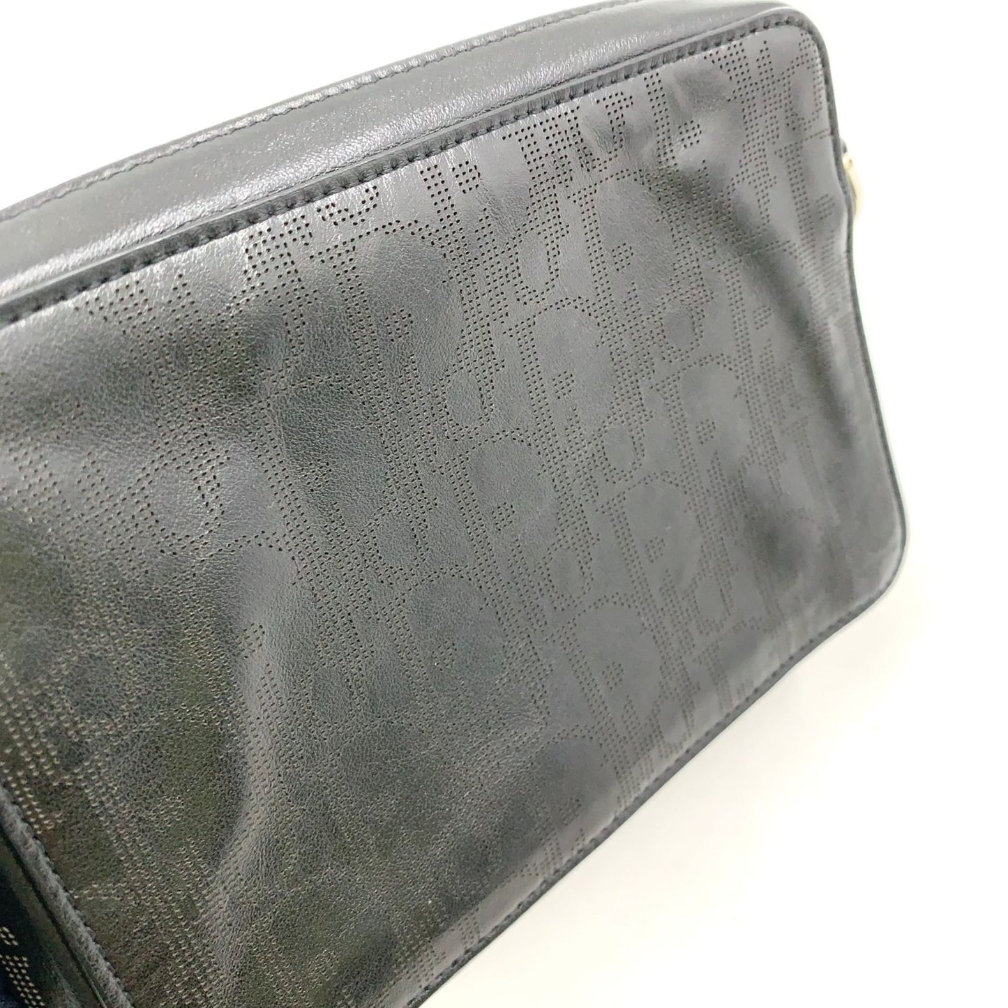 Dior Oblique Galaxy Leather Black Shoulder Bag Silver — view 9