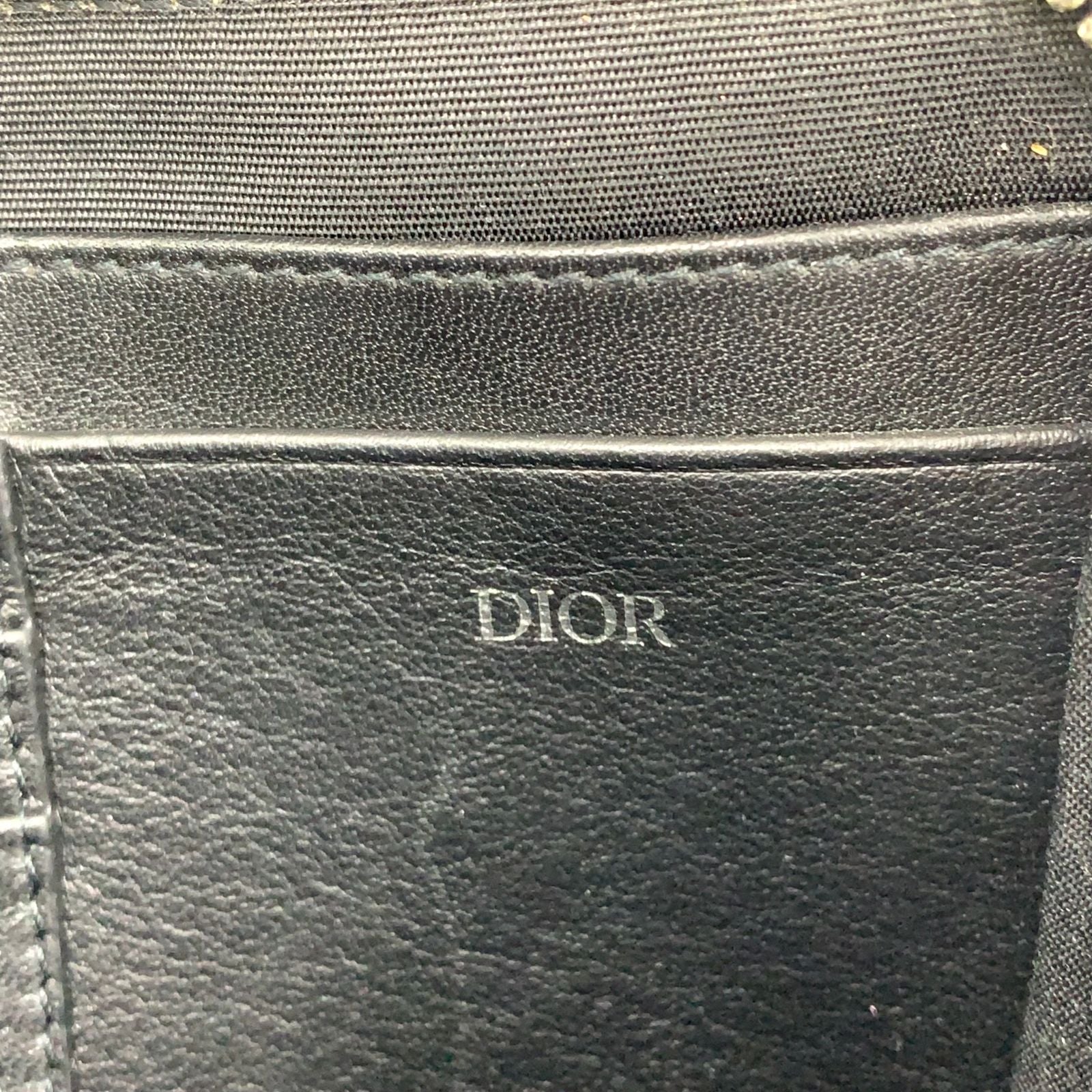 Dior Oblique Galaxy Leather Black Shoulder Bag Silver — view 4