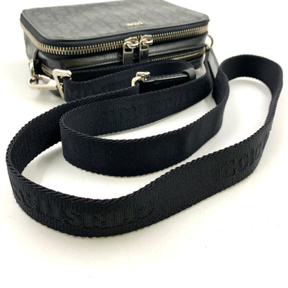 Dior Oblique Galaxy Leather Black Shoulder Bag Silver — view 5