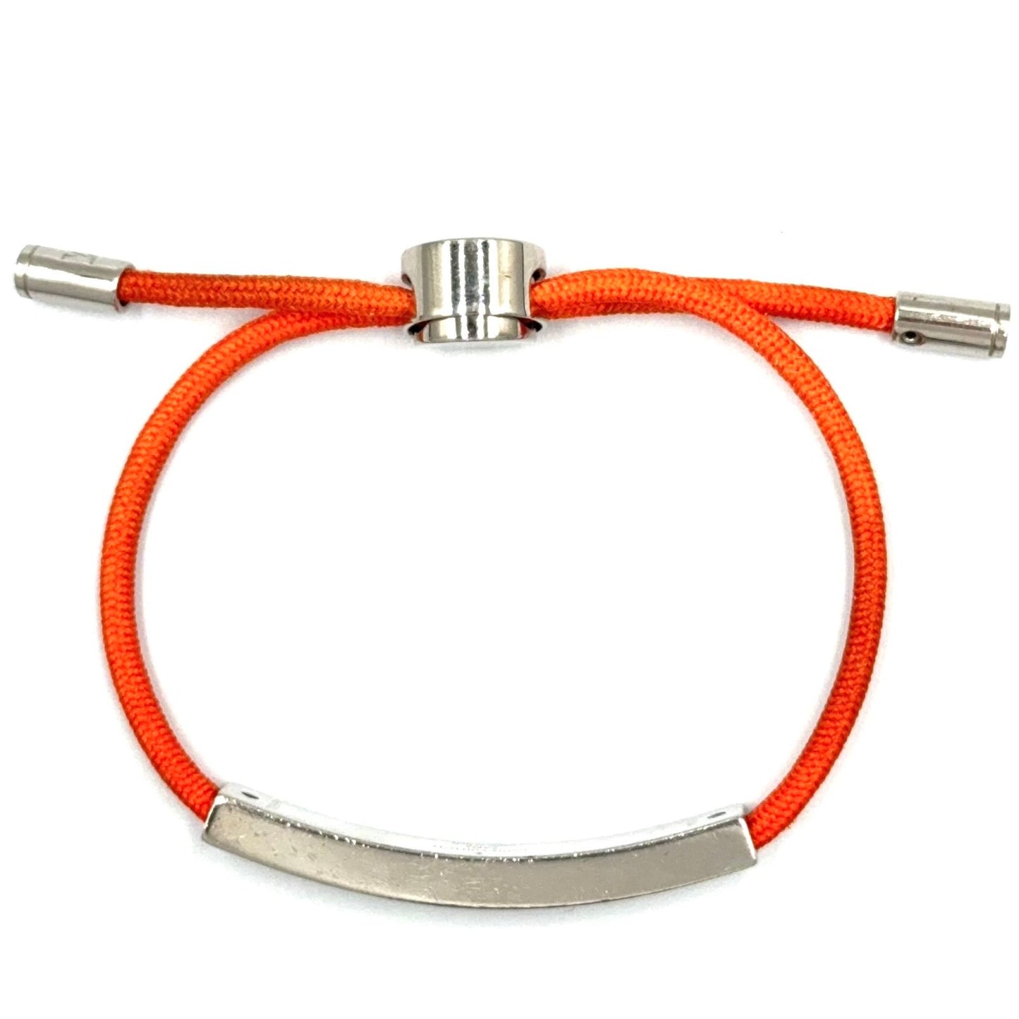 Louis Vuitton LV Space Metal Nylon Orange Silver Bracelet — view 3