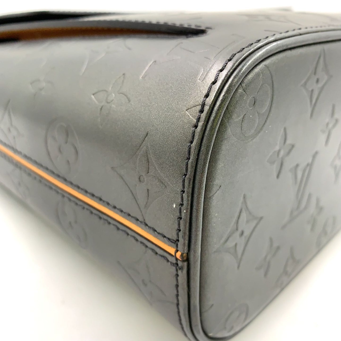 Louis Vuitton Wilwood Monogram Matte Noir Leather Black Tote Silver — view 6