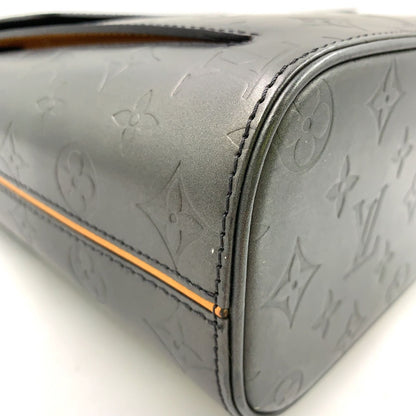 Louis Vuitton Wilwood Monogram Matte Noir Leather Black Tote Silver — view 6