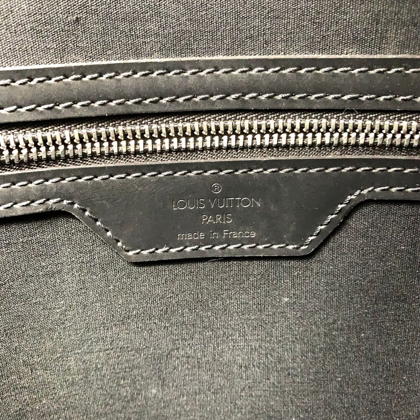 Louis Vuitton Wilwood Monogram Matte Noir Leather Black Tote Silver — view 4