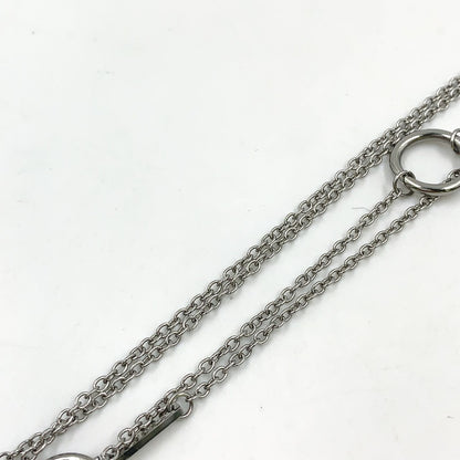 Hermes Cal Zel Buffalo Horn Metal Lacquer Silver Black Necklace — view 6