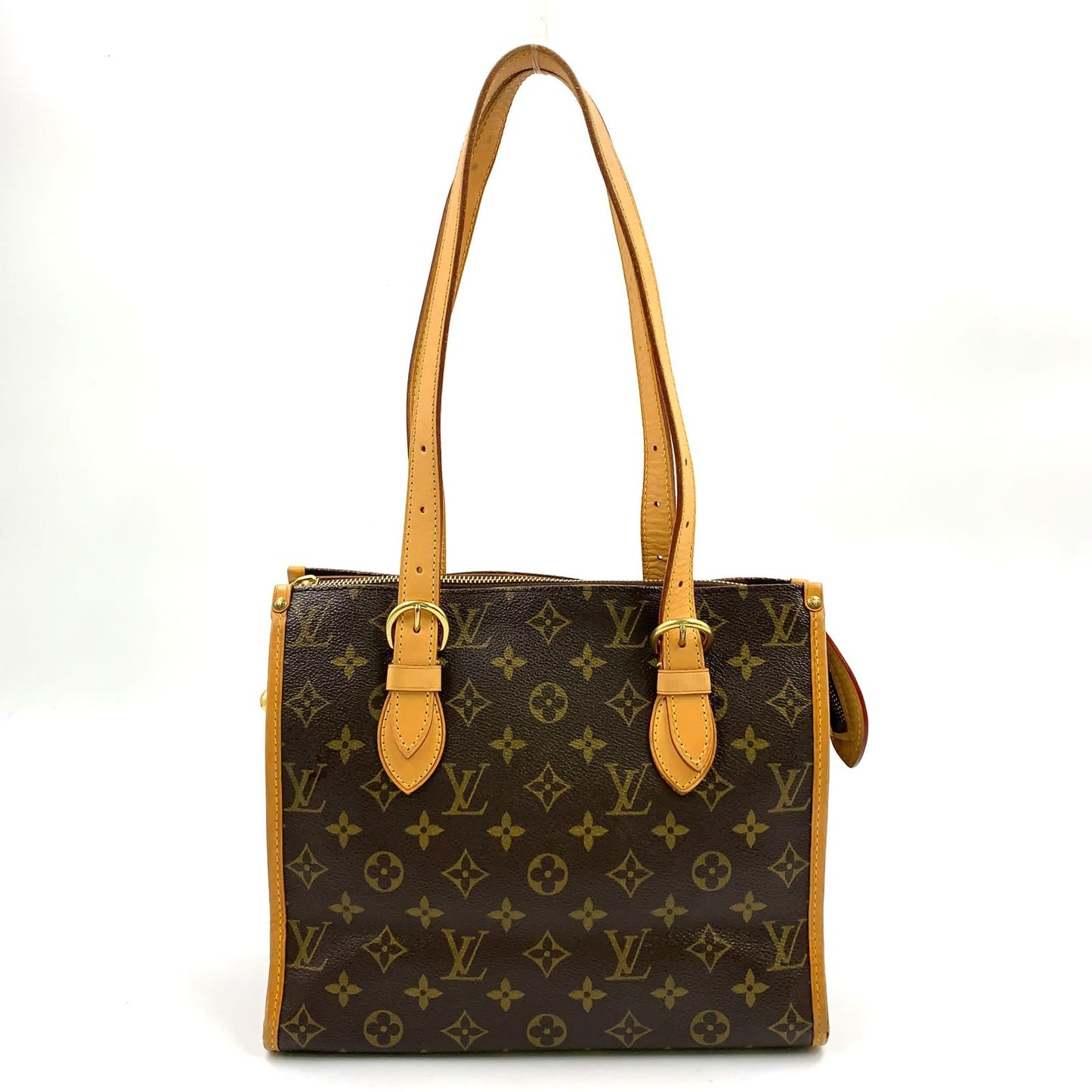 Louis Vuitton Popincourt Monogram Leather Brown Light Tote Gold