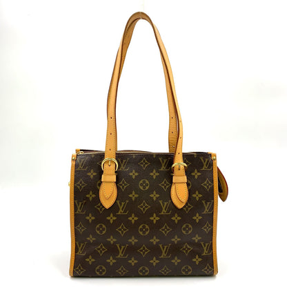 Louis Vuitton Popincourt Monogram Leather Brown Light Tote Gold