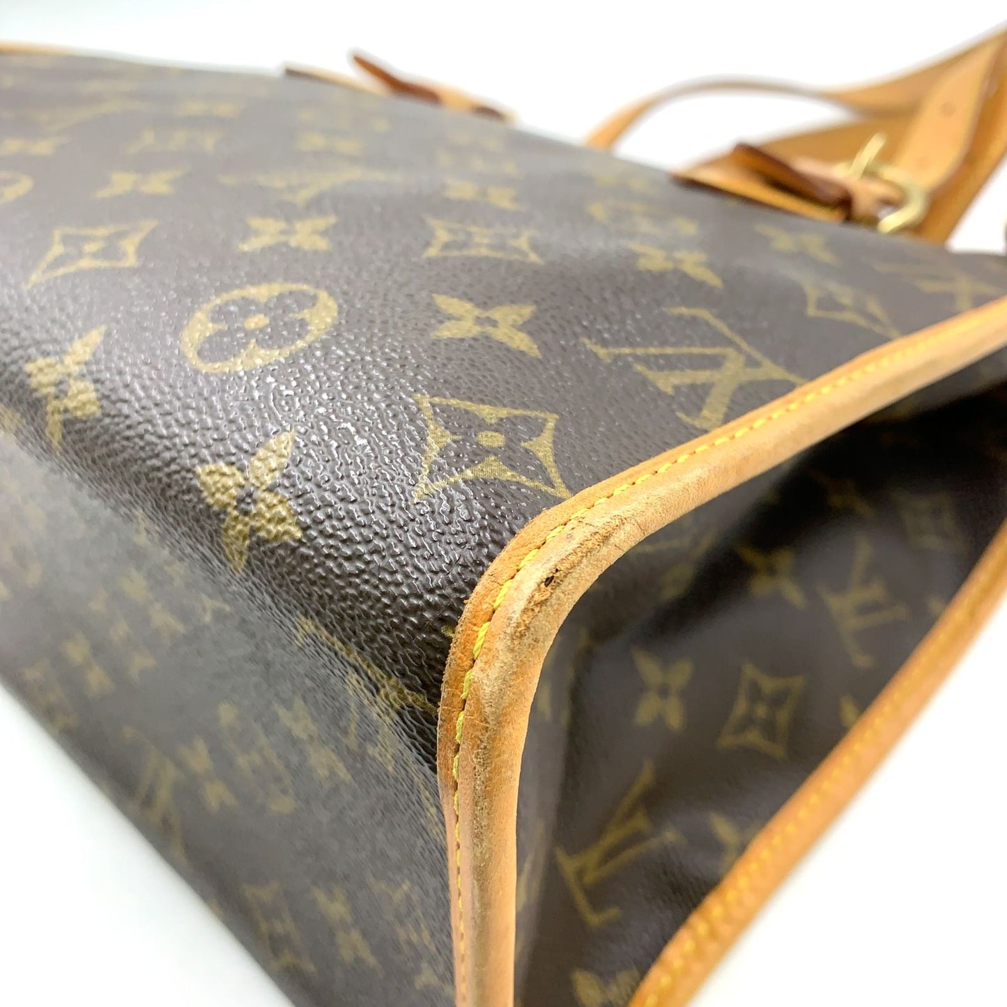 Louis Vuitton Popincourt Monogram Leather Brown Light Tote Gold — view 8