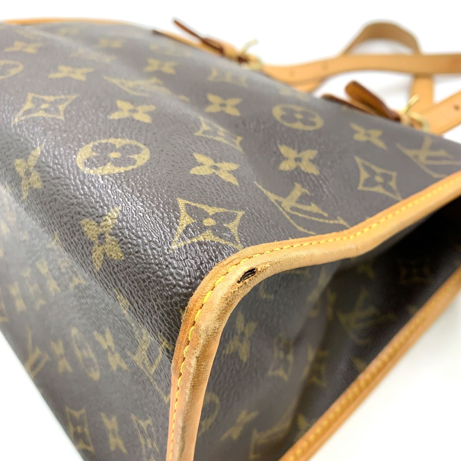 Louis Vuitton Popincourt Monogram Leather Brown Light Tote Gold — view 9