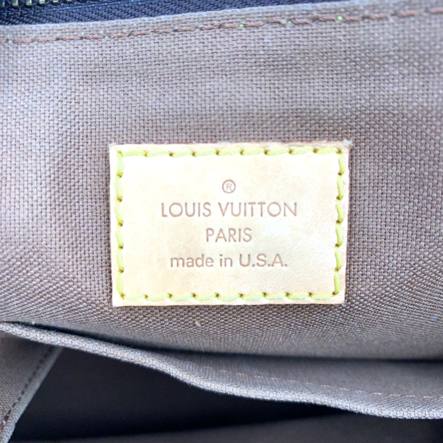 Louis Vuitton Popincourt Monogram Leather Brown Light Tote Gold — view 4