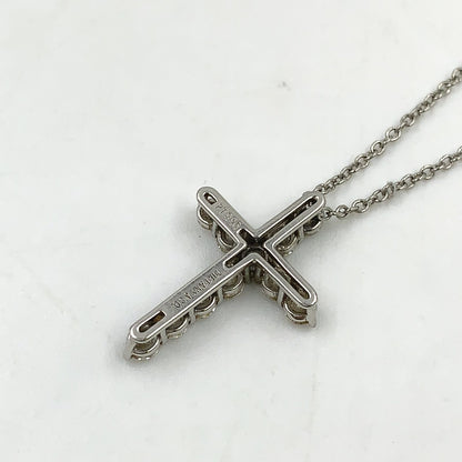Tiffany & Co Diamond Cross Platinum Necklace — view 2